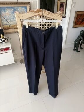 Zara Dark Navy Dress Pants - Tailored Crease